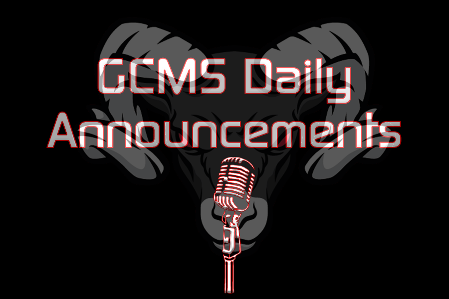 GCMS Daily Announcements